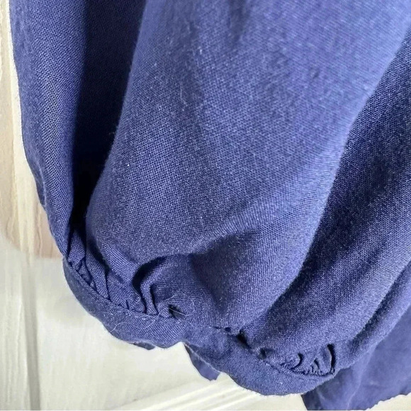 Old Navy Blouse Semi-sheer Buttons Blue Size  Large - Picture 8 of 16